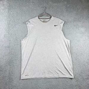 Nike Dri-FIT Tank Top Men XL Sleeveless‎ Swoosh Athletic Training Gym Workout
